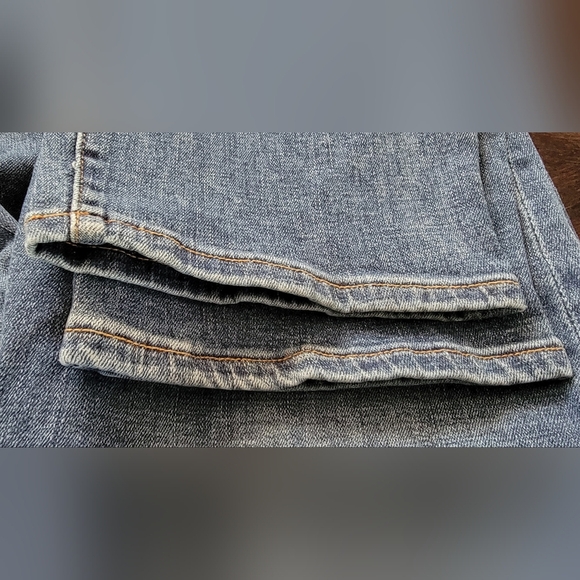 Chaps Slim Boyfriend Blue Jeans Medium Wash High Rise CDCHB0121-WAL 14 32 - Picture 9 of 11